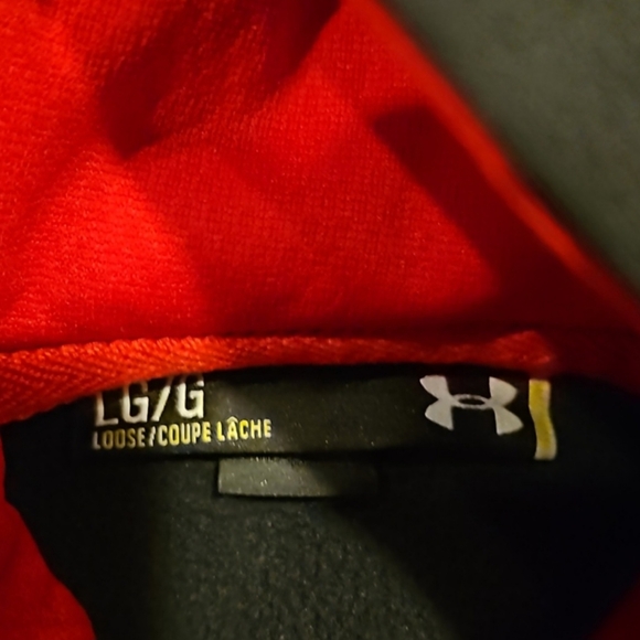 Under Armour Black and Red Hoodie - Picture 3 of 4
